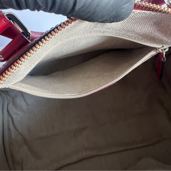 Gucci Micro Guccissima Boston Bag Red Style 449646 - Picture 7 of 10